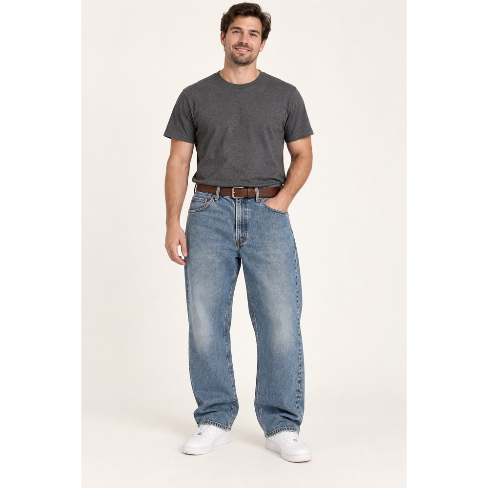 Levi's 569 Loose Straight Jeans Men's 40x30 Light Wash Relaxed Denim